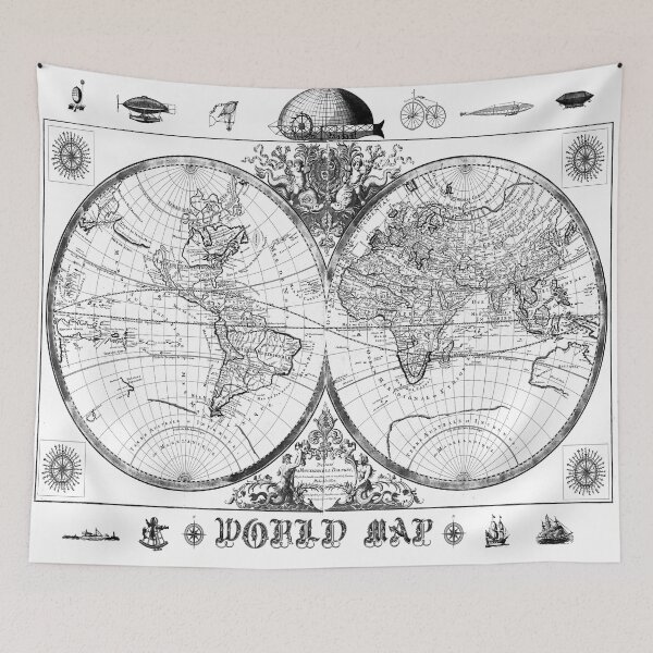 Item preview, mapa del mundo designed and sold by BekimART.