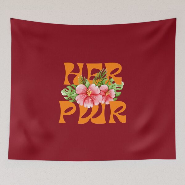 Item preview, Her Pwr | Power to Girls | Pink Hibiscus Flower designed and sold by SpeakLifeHQ.