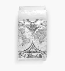 world map Duvet Cover