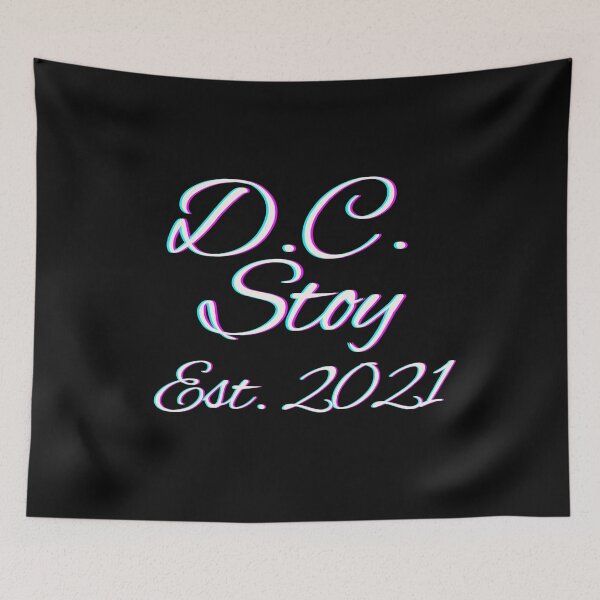 Item preview, D.C. Stoy Cursive (White) designed and sold by dcstoy2u-SHOP.