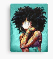Naturally II TEAL Canvas Print
