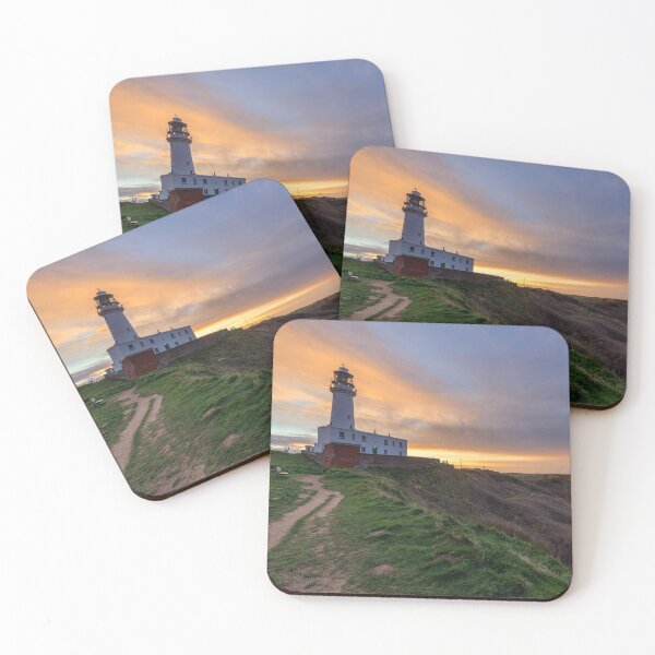 Item preview, Setting sun behind Flamborough Lighthouse designed and sold by bitm2007.
