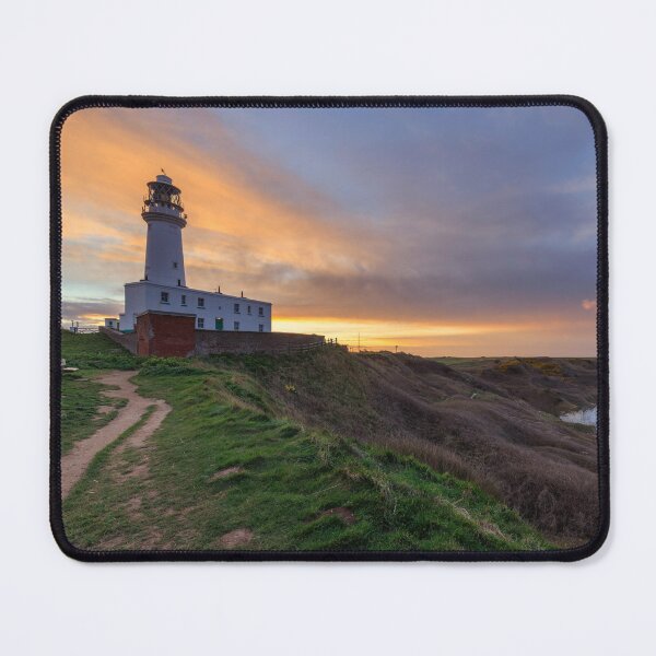 Item preview, Setting sun behind Flamborough Lighthouse designed and sold by bitm2007.