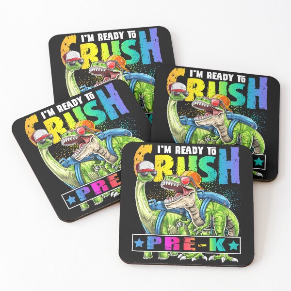Item preview, Ready to Crush Pre-K Dinosaur Backpack Back to School For Kids designed and sold by anes18.