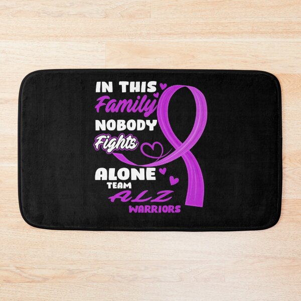Item preview, Alzheimers Awareness In This Family Nobody Fights Alone Team ALZ Warriors  designed and sold by OtiliaNikolaus.