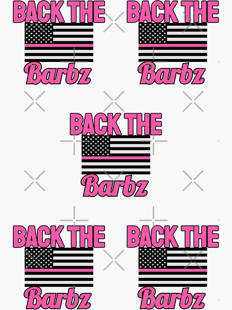 Back The Barbz Sticker For Sale By Jatpartshop Redbubble