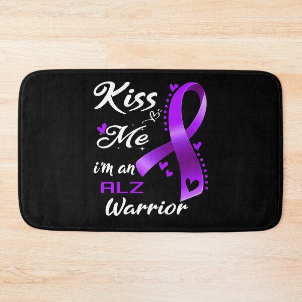 Item preview, Alzheimers Awareness Kiss Me I'm An ALZ Warrior Support ALZ Awareness Gifts  designed and sold by OtiliaNikolaus.