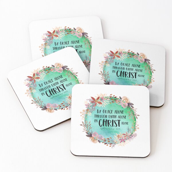 Item preview, Christian Bible Verse - By Grace Alone, Through Faith, In Christ Alone - Ephesians 2:8-9 designed and sold by JacquelineLim.