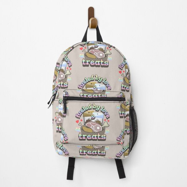 Item preview, Pastel Rainbow Fueled By Love And Treats Fun Pet Dog Slogan US Spelling designed and sold by TrulyEpoque.