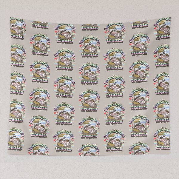 Item preview, Pastel Rainbow Fueled By Love And Treats Fun Pet Dog Slogan US Spelling designed and sold by TrulyEpoque.