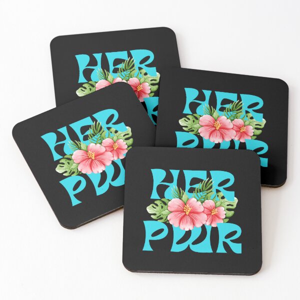Item preview, Her Pwr | Power to Girls | Pink Hibiscus Flower designed and sold by SpeakLifeHQ.