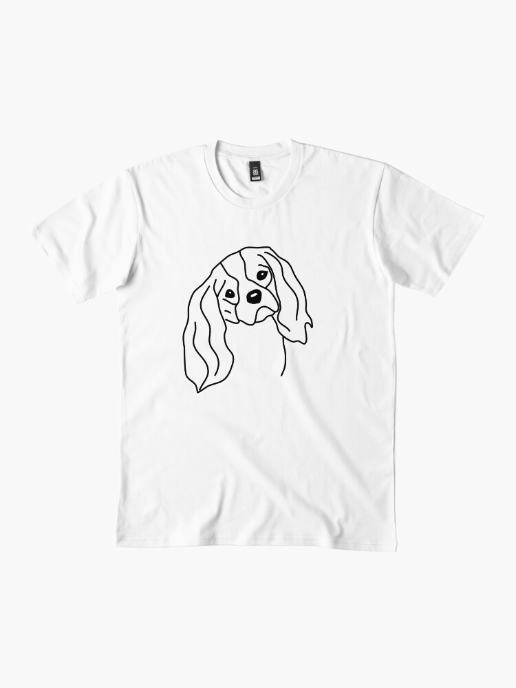 Thumbnail 2 von 4, Premium T-Shirt, cavalier king charles spaniel designt und verkauft von dog-shirt.