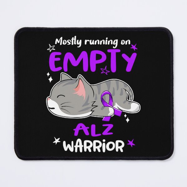 Item preview, Alzheimers Awareness Mostly Running on Empty ALZ Warrior  designed and sold by OtiliaNikolaus.