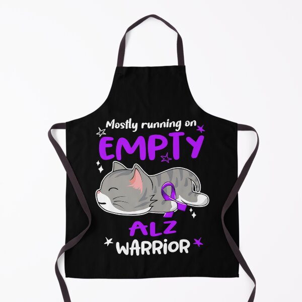 Item preview, Alzheimers Awareness Mostly Running on Empty ALZ Warrior  designed and sold by OtiliaNikolaus.