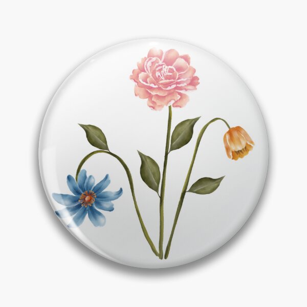 Item preview, 3 flowers painted designed and sold by JAG2B.