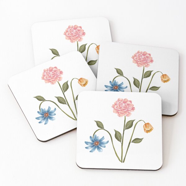 Item preview, 3 flowers painted designed and sold by JAG2B.