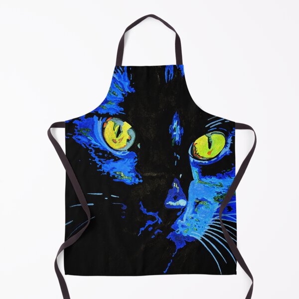 Item preview, Black Cat Artistic Portrait With Striking Yellow Eyes designed and sold by taiche.