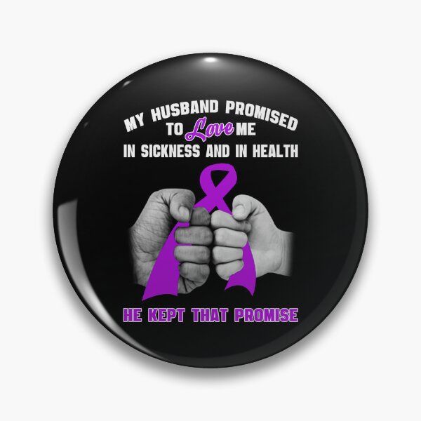 Item preview, Alzheimers Awareness My Husband Promised To Love Me Sickness Health Alzheimers Awareness Peach Ribbon Warrior  designed and sold by OtiliaNikolaus.