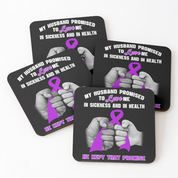 Item preview, Alzheimers Awareness My Husband Promised To Love Me Sickness Health Alzheimers Awareness Peach Ribbon Warrior  designed and sold by OtiliaNikolaus.