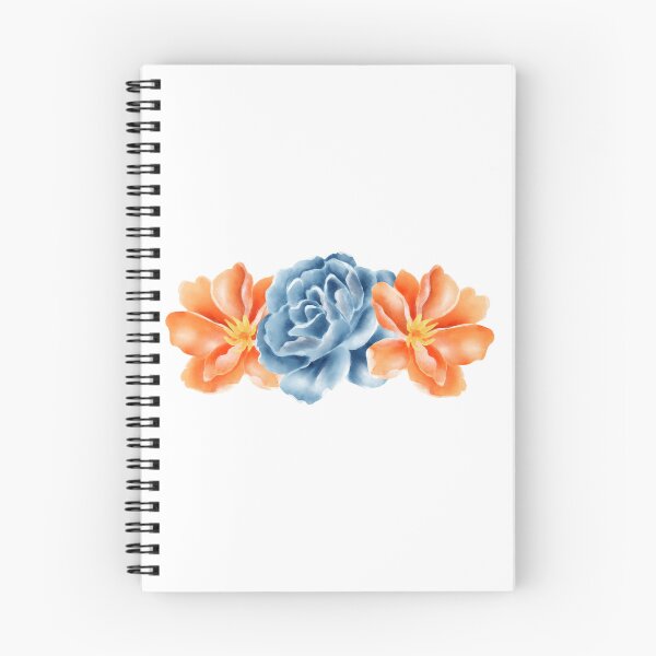 Item preview, orange and blue flowers designed and sold by JAG2B.