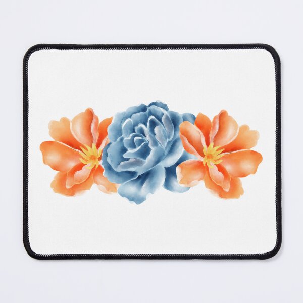 Item preview, orange and blue flowers designed and sold by JAG2B.