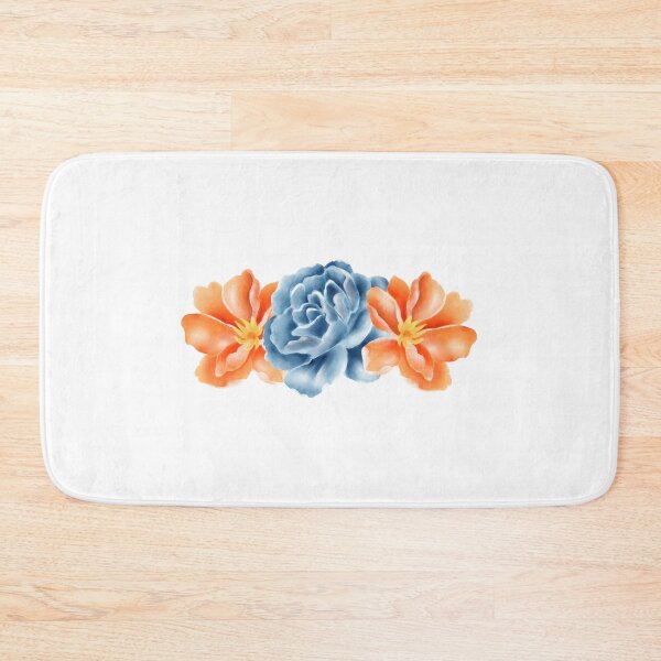Item preview, orange and blue flowers designed and sold by JAG2B.