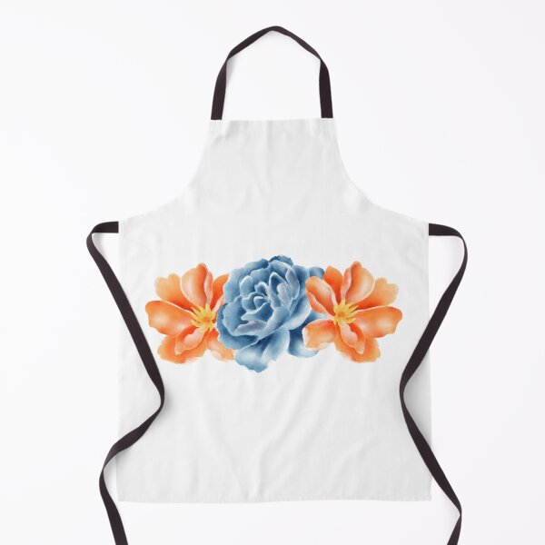 Item preview, orange and blue flowers designed and sold by JAG2B.