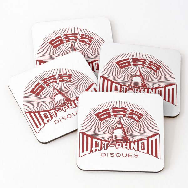 Item preview, Wat Phnom Disques Cambodian Record Label - Red designed and sold by Onodera.
