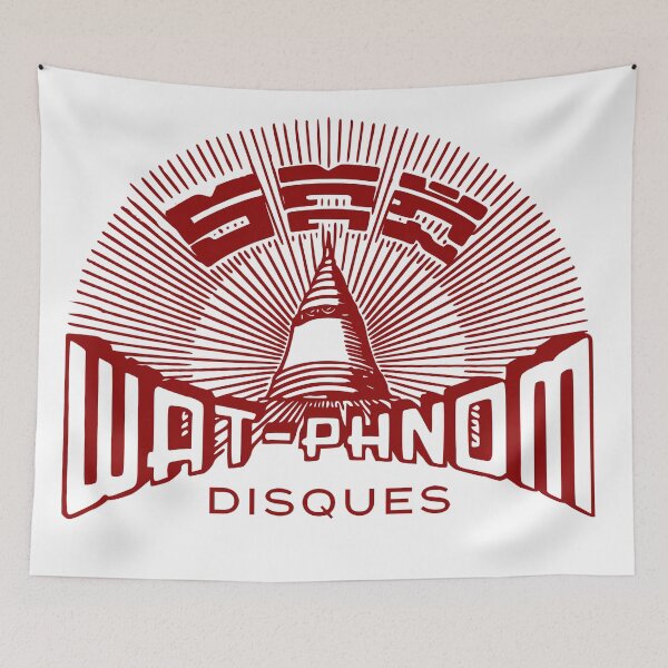 Item preview, Wat Phnom Disques Cambodian Record Label - Red designed and sold by Onodera.