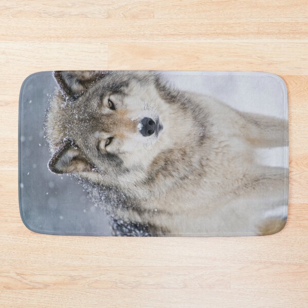 Item preview, Timber Wolf In Snowfall designed and sold by WolvesOnly.