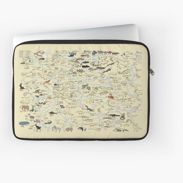 Cartoon Guide to Vertebrate Evolution Laptop Sleeve