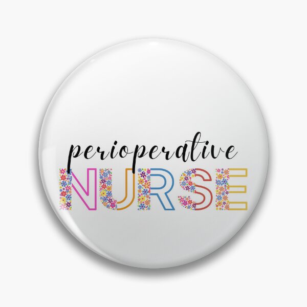 Artikelvorschau, Floral Perioperative Nurse (schwarzer Text) - RN - Registrierte Krankenschwester - OP-Krankenschwester entworfen und verkauft von CaitU.