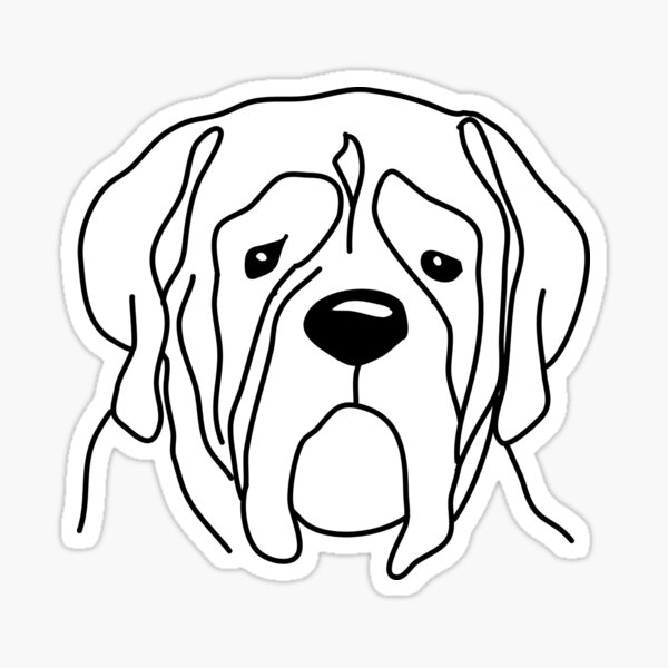 englischer mastiff, engilsh mastiff Sticker