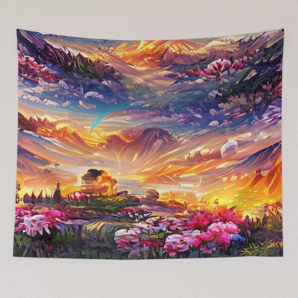 Item preview, Fields of flower in wonderland designed and sold by LionsDenForUs.