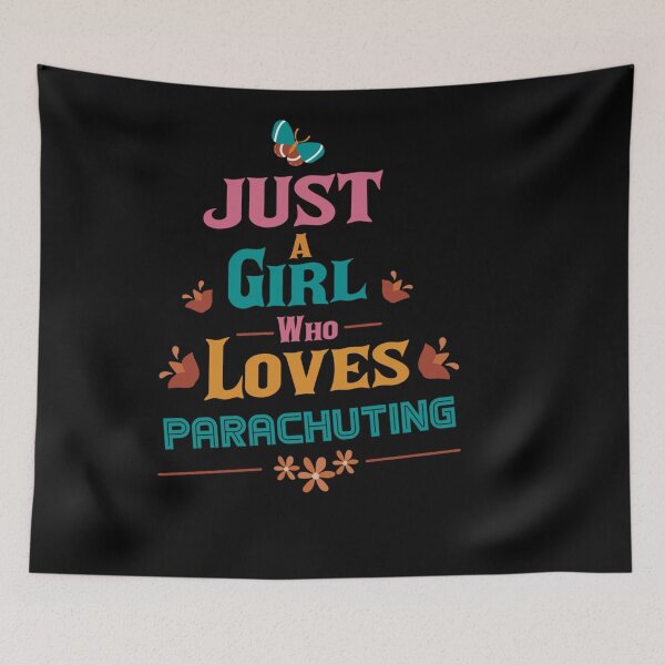 Item preview, JUST A WHO LOVES PARACHUTING designed and sold by sobriowslen.