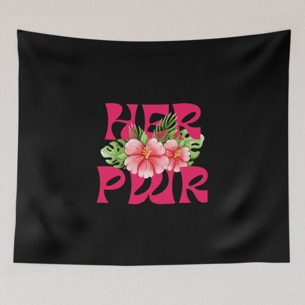 Item preview, Her Pwr | Power to Girls | Pink Hibiscus Flower designed and sold by SpeakLifeHQ.