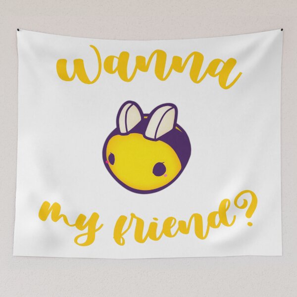 Item preview, Wanna Bee my friend save the bees purple kawaii cute adorable designed and sold by · GAMING SOUL ·.