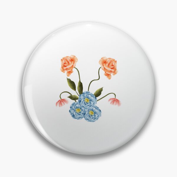 Item preview, orange and blue flowers designed and sold by JAG2B.