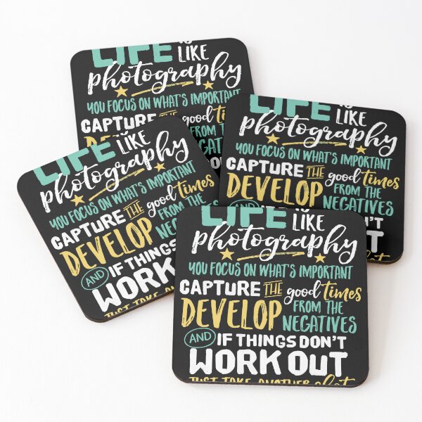 Item preview, Inspirational Photographer Quote Life Is Like Photography designed and sold by TobyLewis1592.