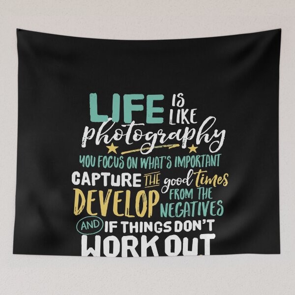Item preview, Inspirational Photographer Quote Life Is Like Photography designed and sold by TobyLewis1592.
