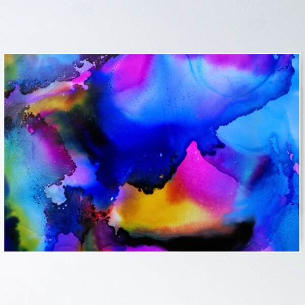 Item preview, Blue Sun Alcohol Ink Art designed and sold by Claire Stanford.