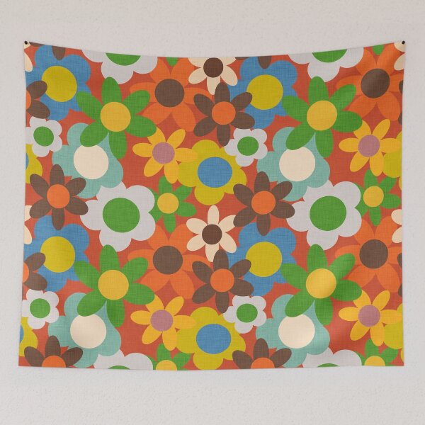 Item preview, 70s Floral Grapefruit designed and sold by susycosta.