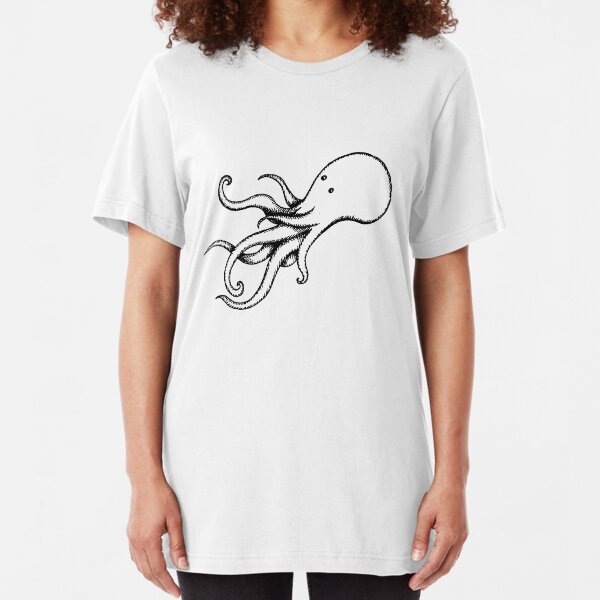 The Squid (transparent) Slim Fit T-Shirt