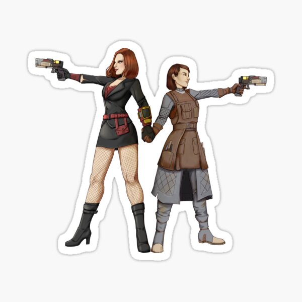 Item preview, Beth & Odessa (Hero Pose) designed and sold by Once Upon a Wasteland.