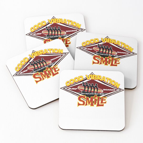 Item preview, Good Vibration Retro Vintage sixties Surf boards Style Beach Boys diamond California Smile designed and sold by Kludoman.