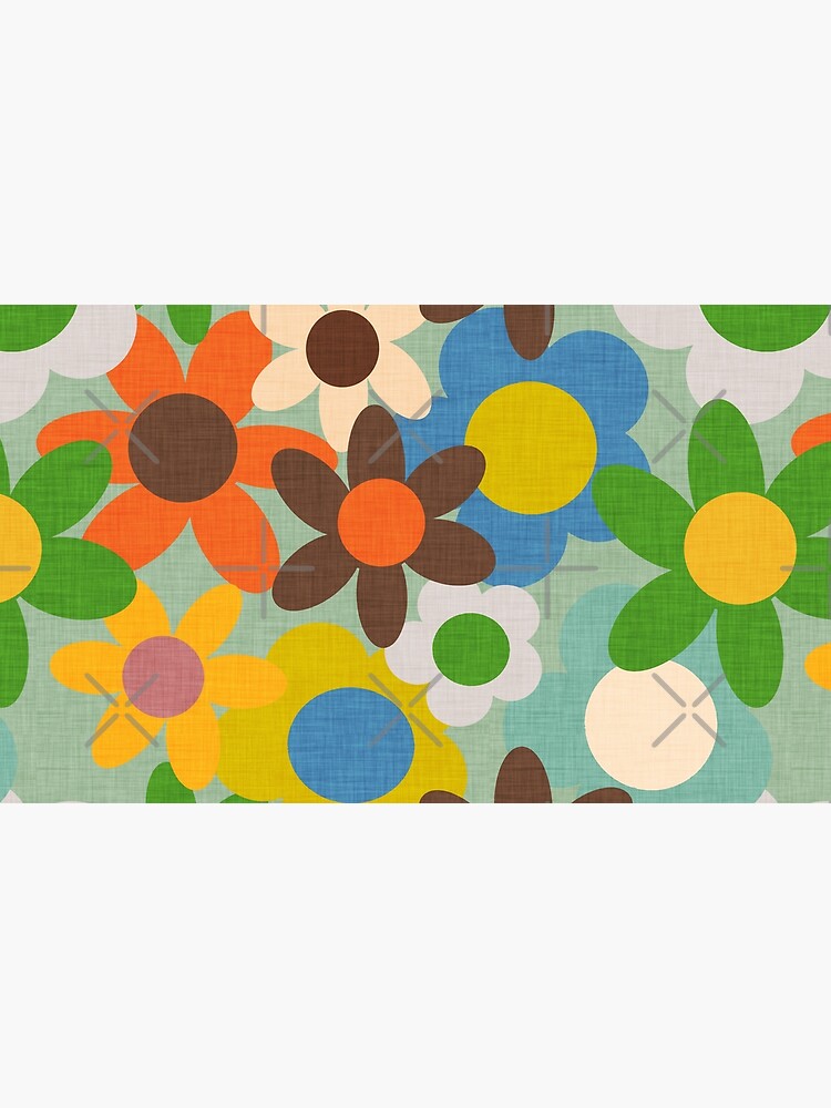 70s Floral Blue by susycosta
