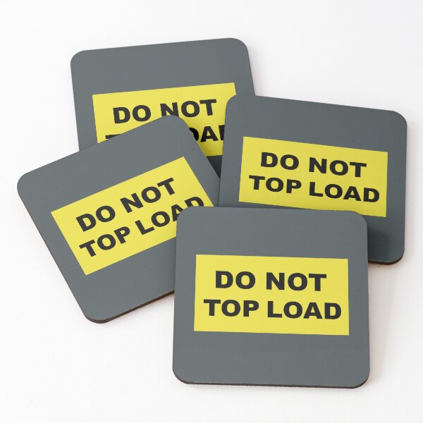 Item preview, DO NOT TOP LOAD sign design designed and sold by lobodelnoir.