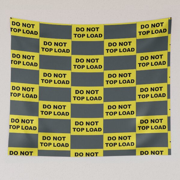 Item preview, DO NOT TOP LOAD sign design designed and sold by lobodelnoir.