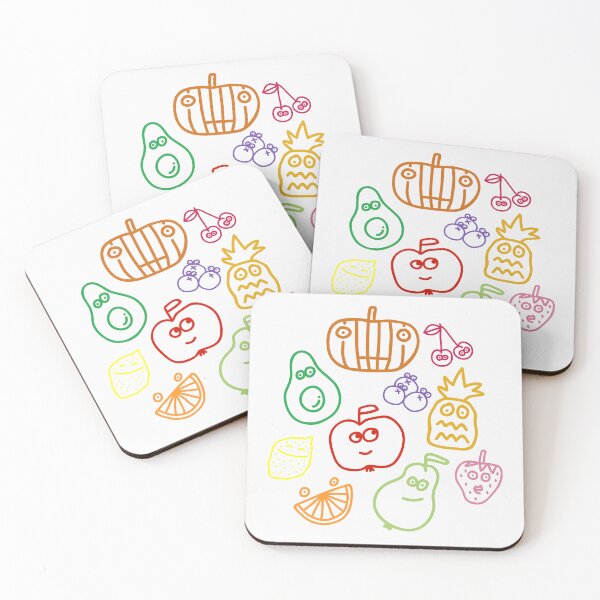 Item preview, Healthy lifestyle choices - cute vegetables and fruits designed and sold by E-YO.