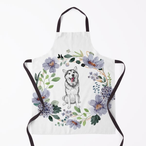 Item preview, Husky Wreath. Husky Dog Flowers designed and sold by Doggymadness.